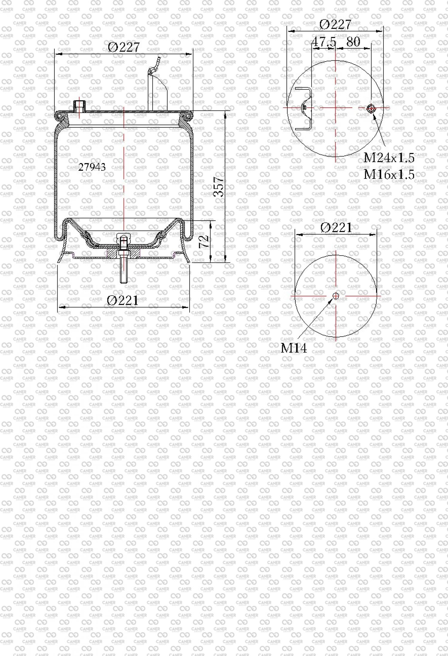 27943 K US; VOLVO  KÖRÜK KOMPLE-;20737947; 661352304831; 20424543; 21961458; 20583420; 